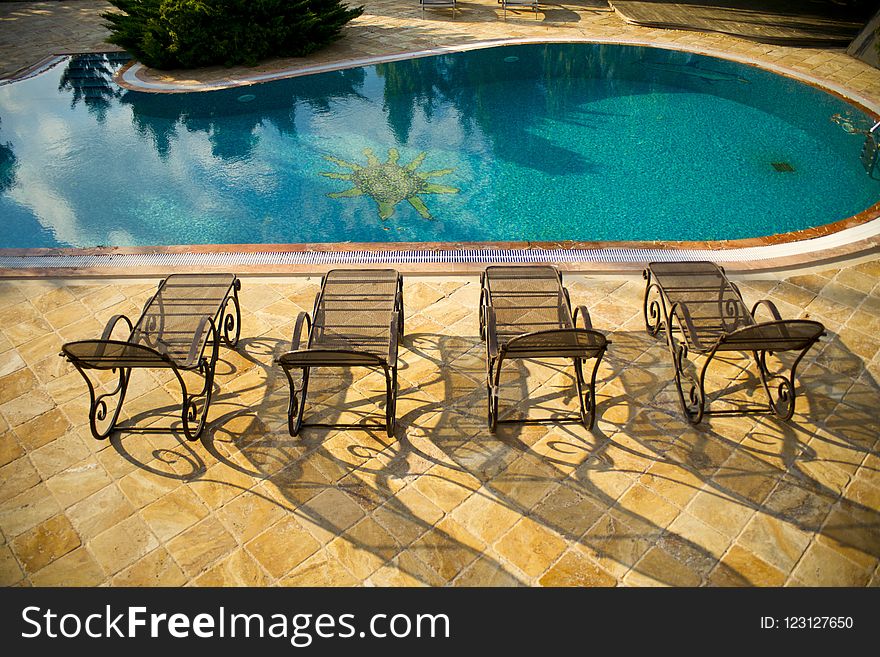 Swimming Pool, Furniture, Sunlounger, Outdoor Furniture