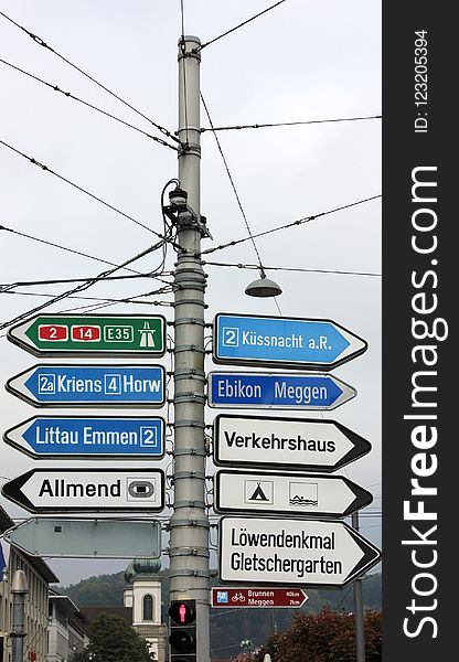 Street Sign, Signage, Traffic Sign, Sky