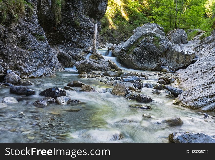 Water, Stream, Body Of Water, Watercourse