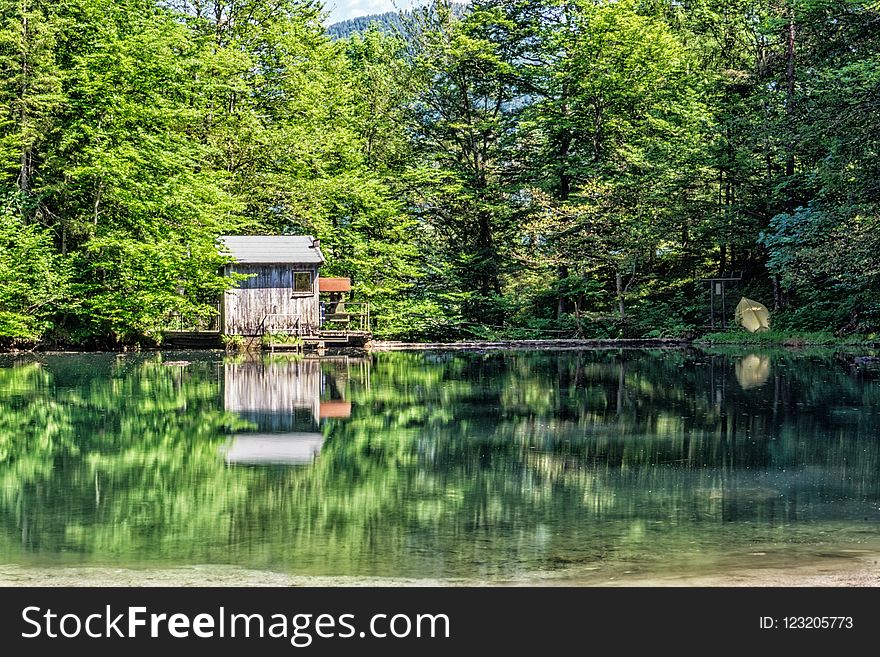 Reflection, Water, Nature, Waterway