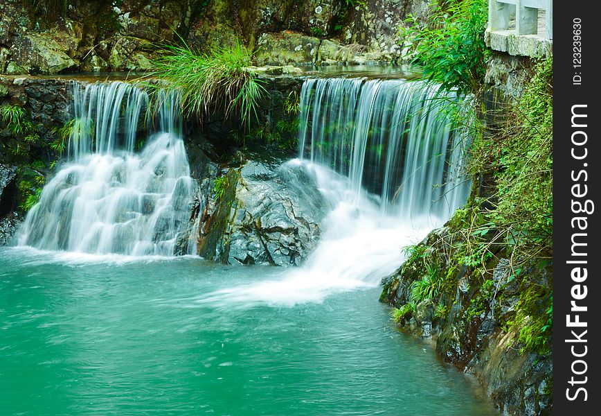 Waterfall, Nature, Water, Water Resources