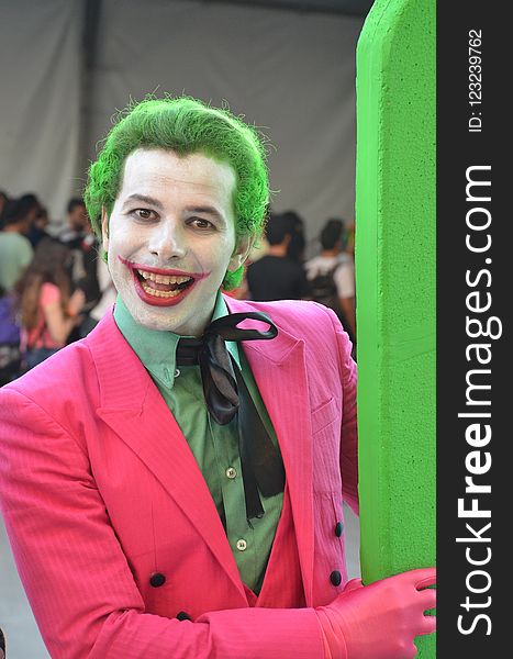 Green, Smile, Joker, Costume