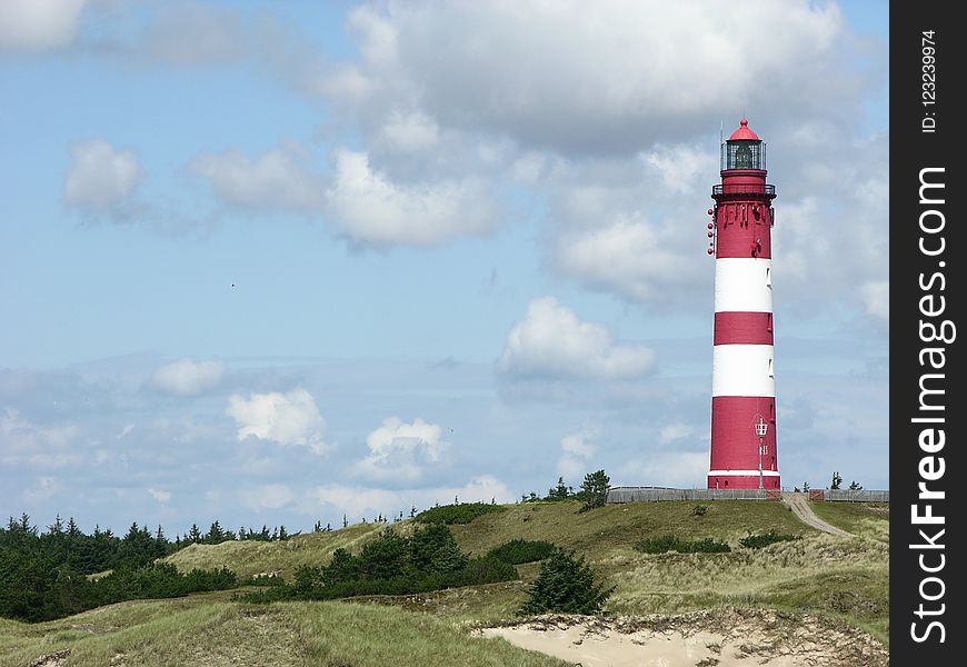 Lighthouse, Tower, Sky, Beacon