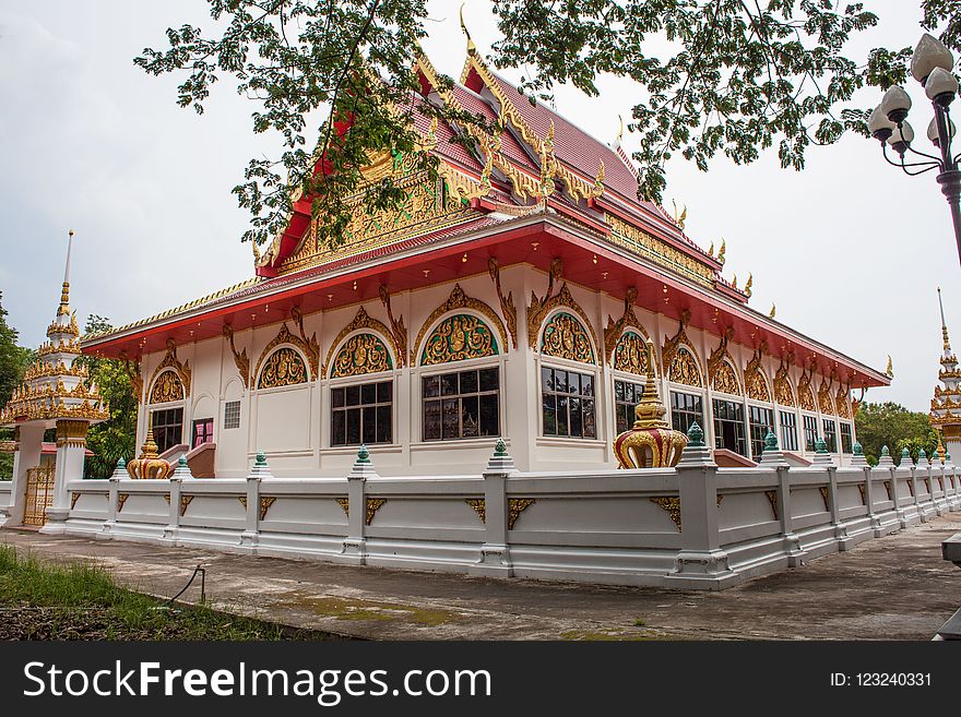 Chinese Architecture, Place Of Worship, Wat, Building