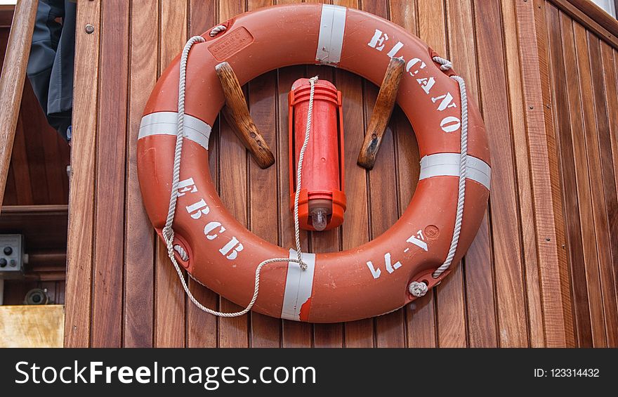 Lifebuoy, Personal Flotation Device, Personal Protective Equipment, Orange