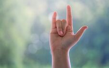 I Love You Hand Sign Stock Photography