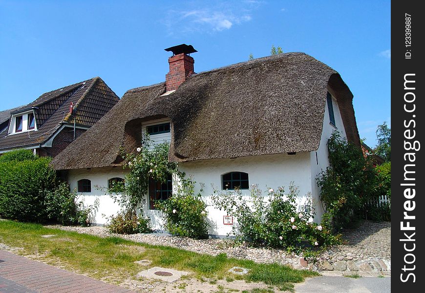 Property, Cottage, House, Thatching