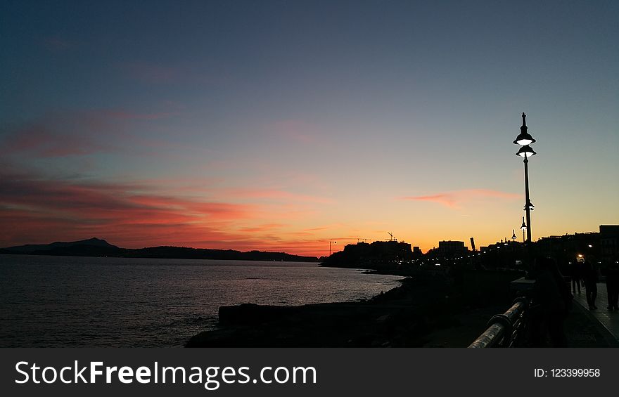 Sky, Horizon, Sunset, Sea