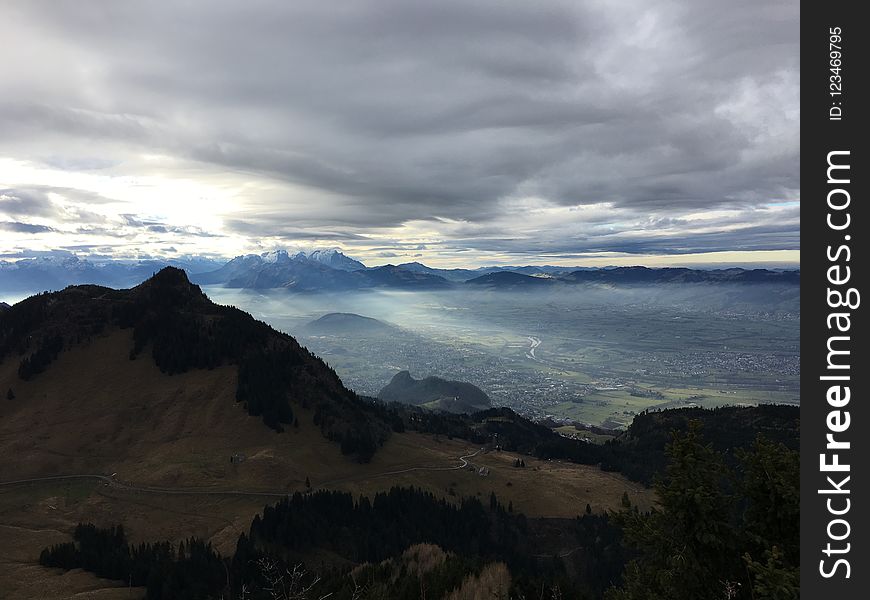 Highland, Sky, Ridge, Cloud