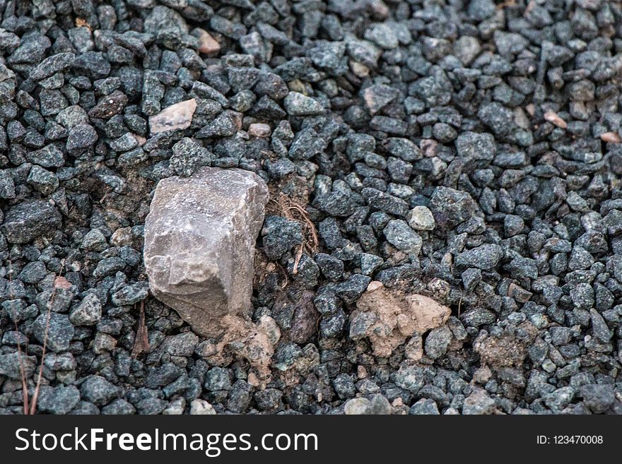 Rock, Gravel, Rubble, Soil