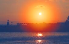 Photo Landscape Sunset At The Sea Stock Photography Photo Landscape Sunset At The Sea Stock Photography