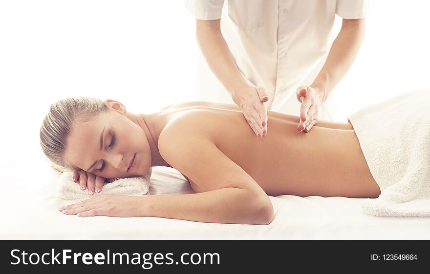 Healthy and Beautiful Woman in Spa. Recreation, Energy, Health, Massage and Healing Concept.