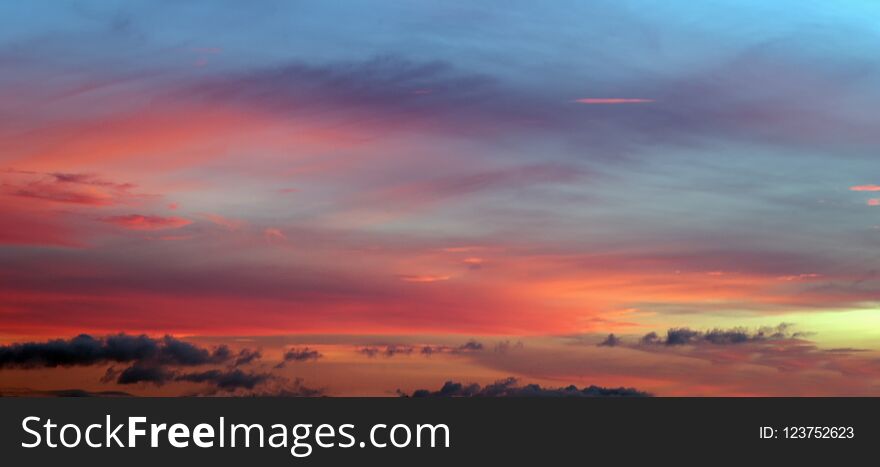 Background with magic of the clouds and the sky at dawn, sunrise, sunset part5