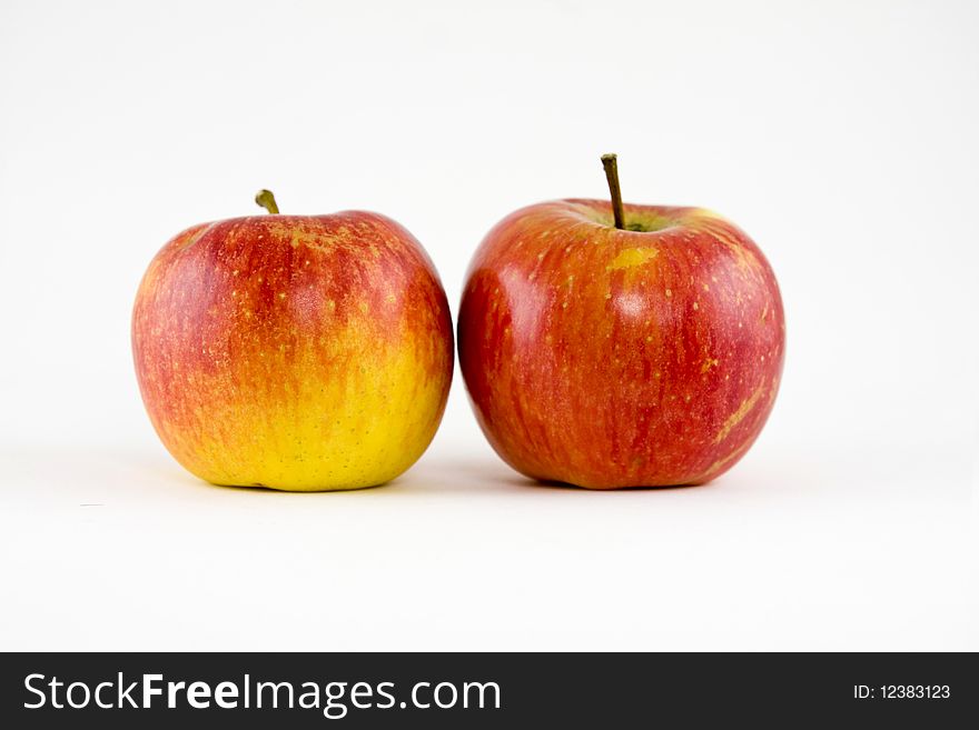 Ripe apples isolated on a white background. Ripe apples isolated on a white background