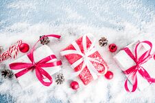 Christmas Background With Gifts Royalty Free Stock Image Christmas Background With Gifts Royalty Free Stock Image