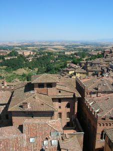 Siena Rooftops Stock Image Siena Rooftops Stock Image