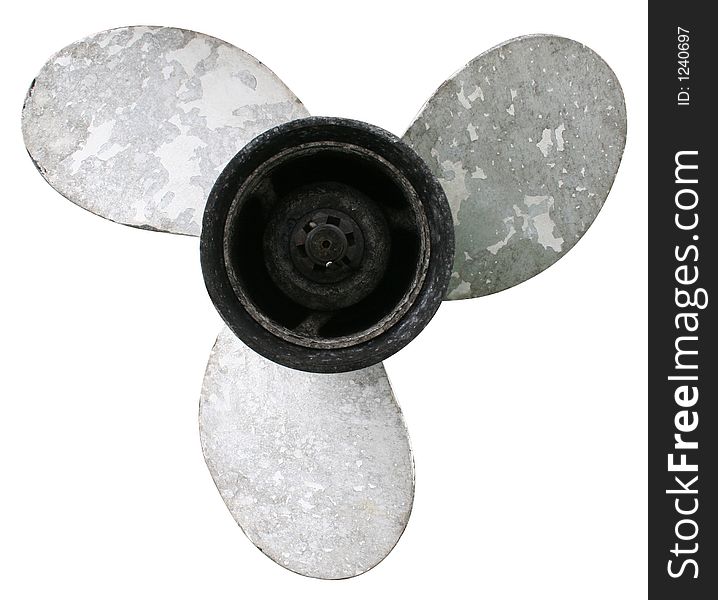 Propeller from a life boat