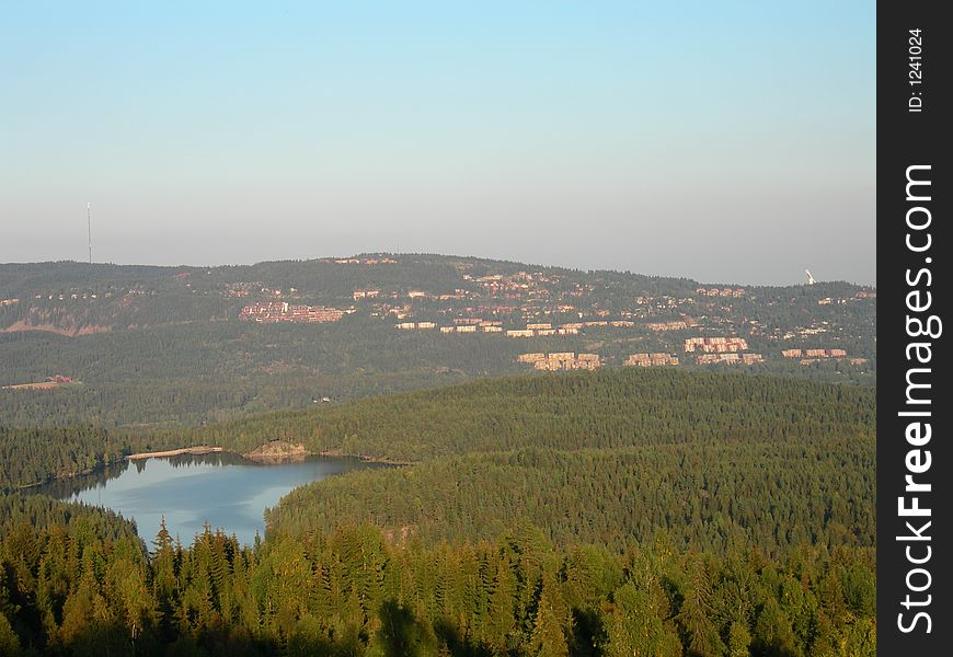 View over Oslo in Norway.