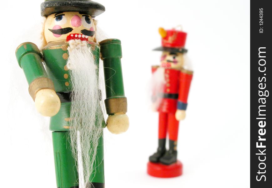 Small German Wooden Nut Cracker Doll