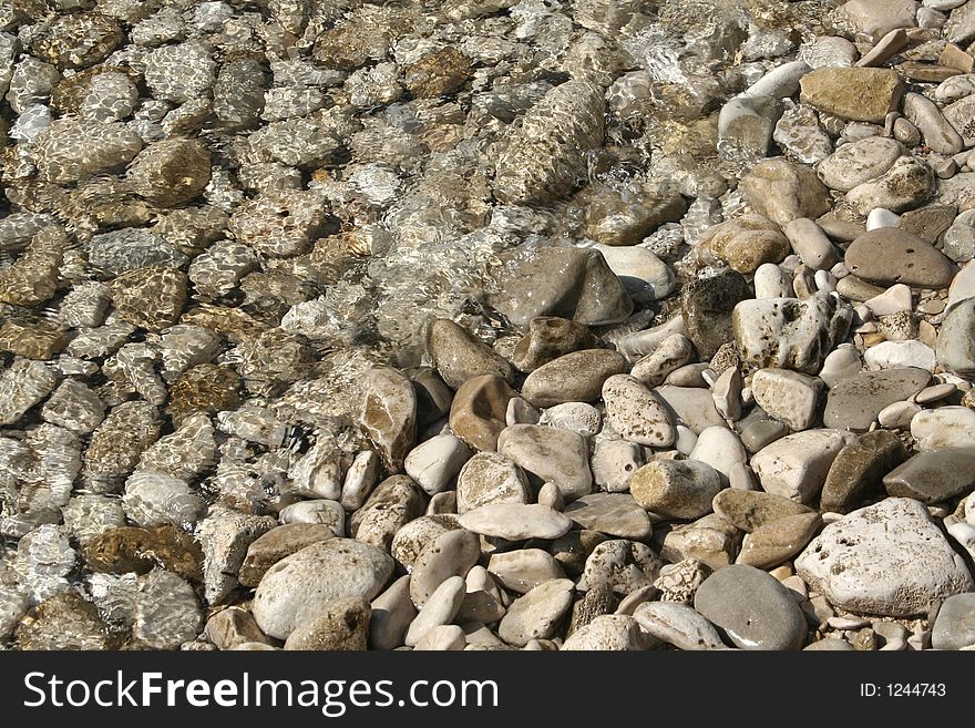 See stones on the beach