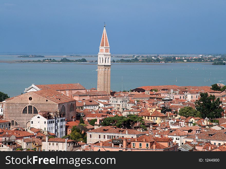 Aerial view of Venice