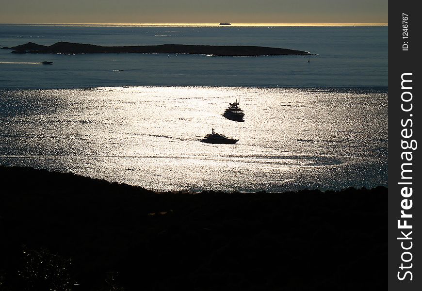 Some yachts in Sardinia (Italy)