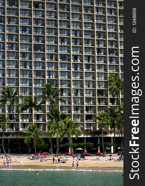 Beach and hotel