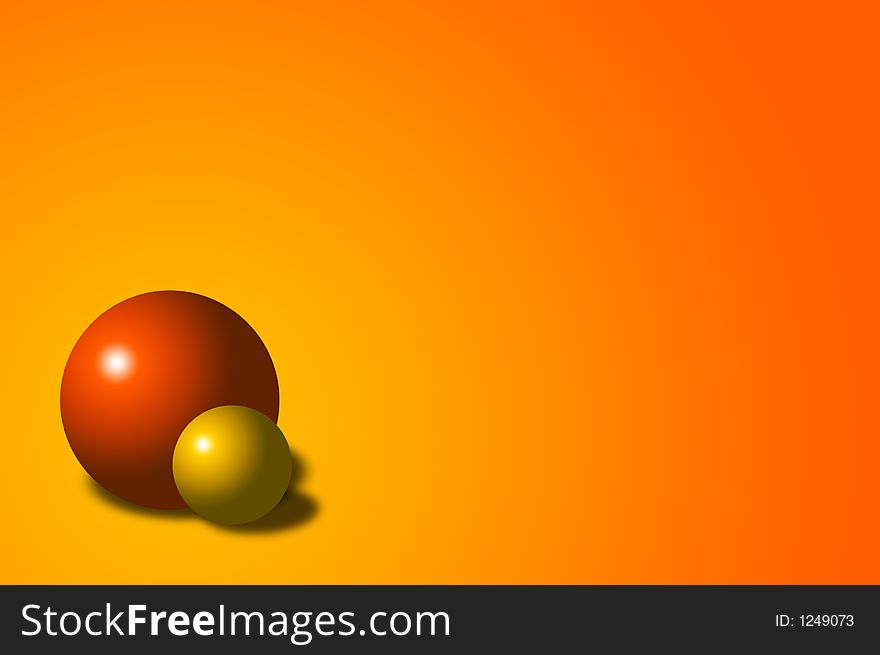 Abstract background with balls