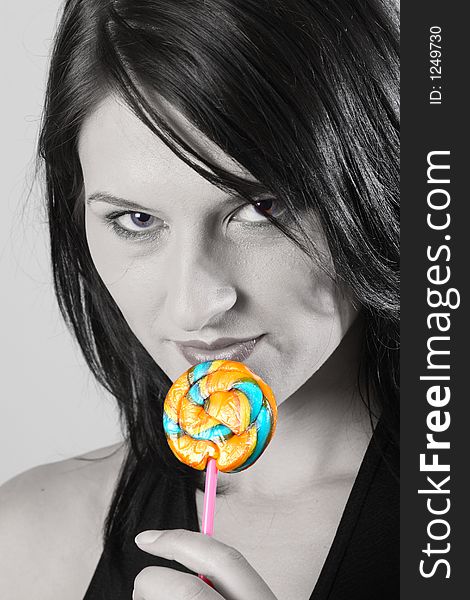 Woman With Lollipop