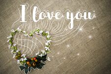 I Love You Card Stock Photo