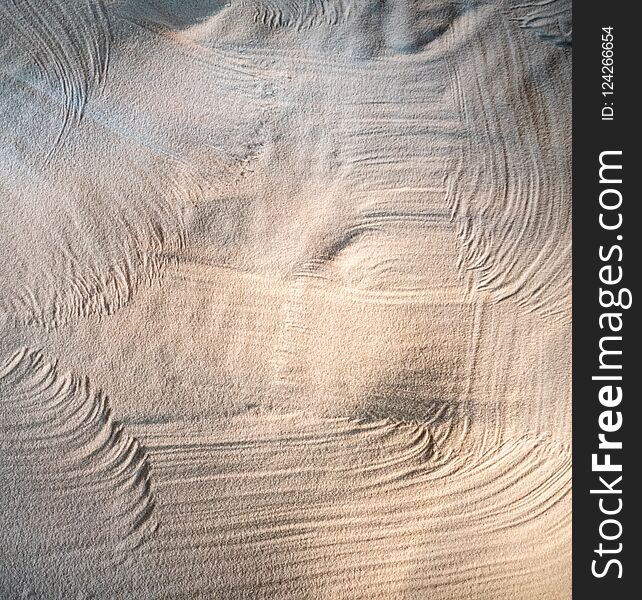 Natural sand garden with selective focus. Simplicity, concentration or natural abstract