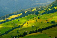 Summer Landscape Of Switzerland Rural Country Side Stock Photo Summer Landscape Of Switzerland Rural Country Side Stock Photo