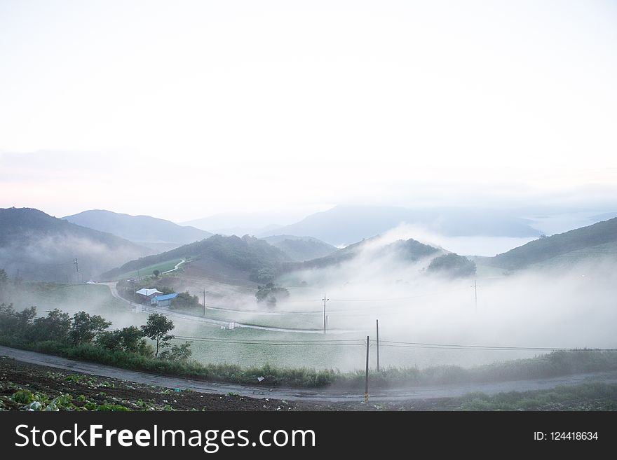 Fog, Sky, Mist, Highland