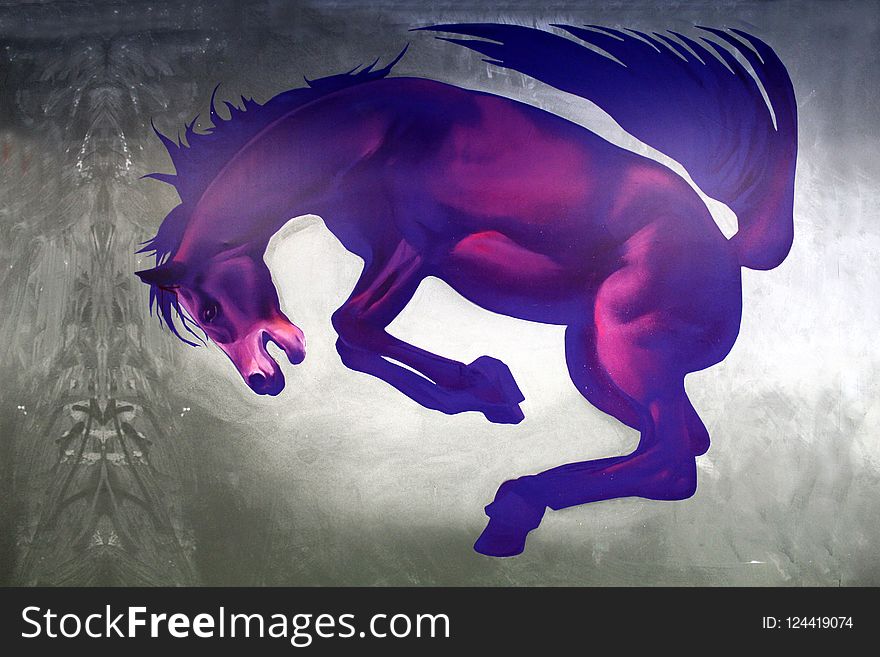 Purple, Horse, Horse Like Mammal, Fictional Character