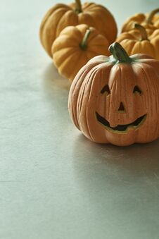Jack O Lantern Halloween Pumpkins Stock Photography