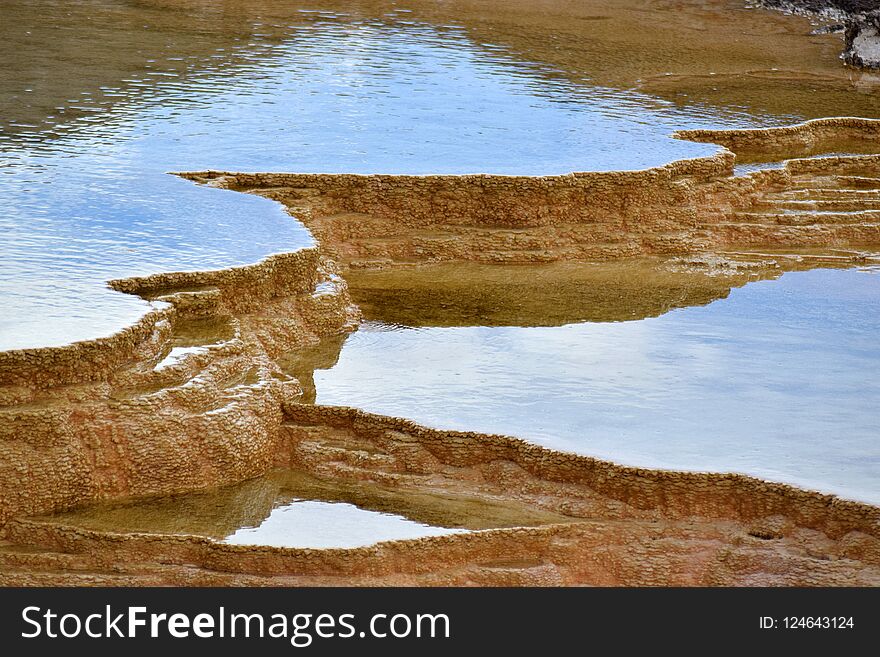 Dryad Springs in the Main Terraces at Mammoth Hot Springs