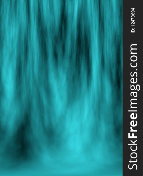 a background of blue waterfall cascading