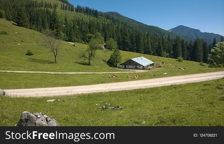 Mountain Pass, Grassland, Mountainous Landforms, Mountain Range