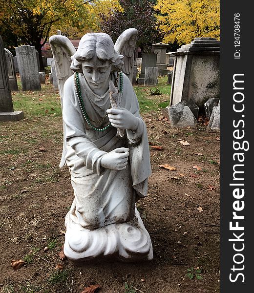 Statue, Sculpture, Cemetery, Stone Carving