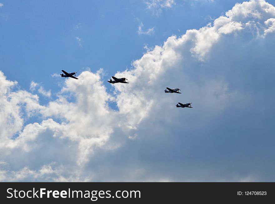 Sky, Cloud, Flight, Airplane