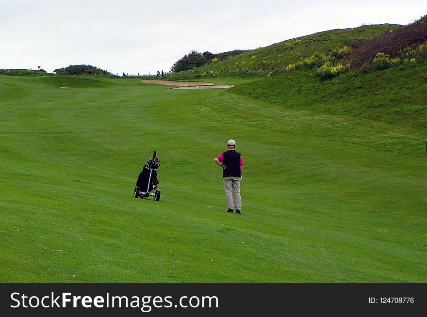 Grassland, Golf Course, Grass, Golfer