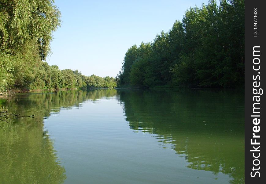 Waterway, River, Water, Reflection