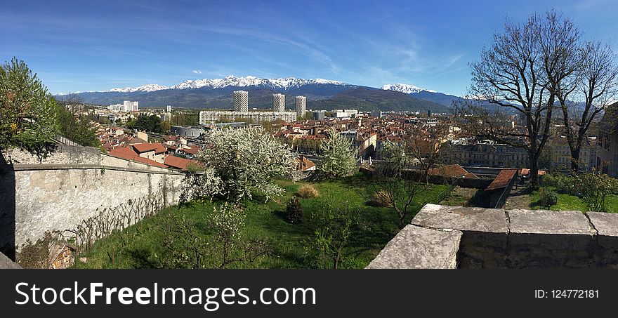 Sky, Mountain Village, Property, Town