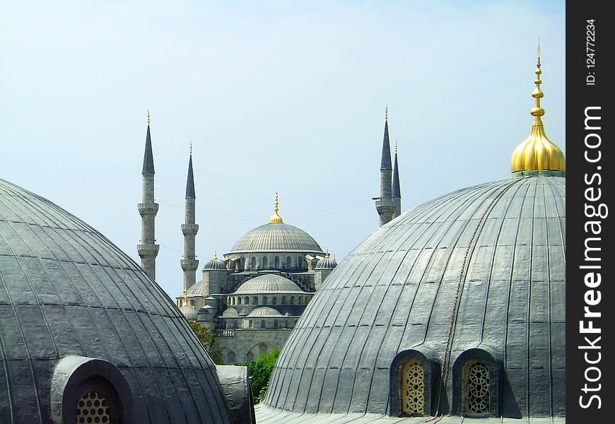 Landmark, Dome, Mosque, Building