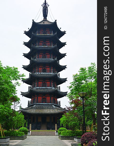 Chinese Architecture, Pagoda, Landmark, Tower