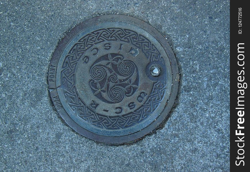 Manhole, Manhole Cover, Circle, Wheel