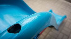 Plastic Slide For Children Isolated Royalty Free Stock Photography