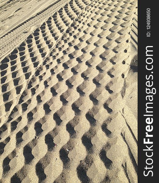 Sand, Pattern, Line, Material