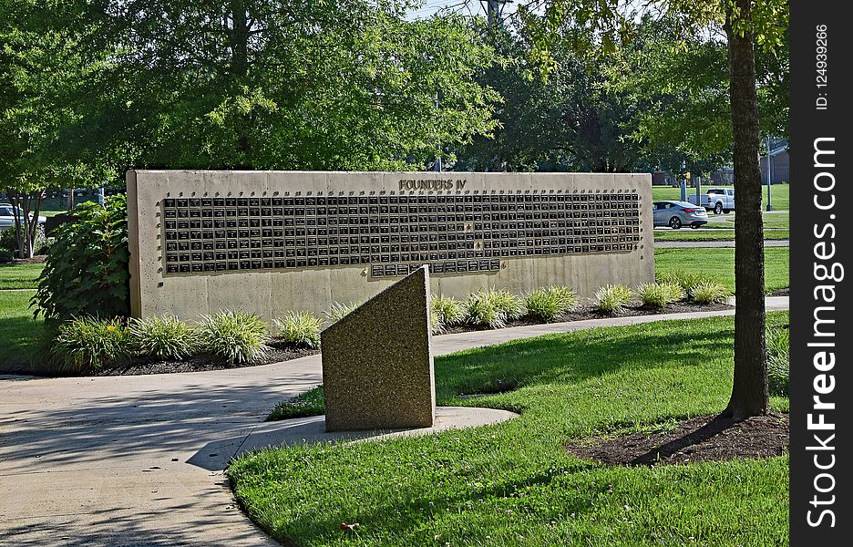 Wall, Memorial, Architecture, Grass