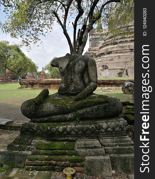 Sculpture, Statue, Tree, Monument